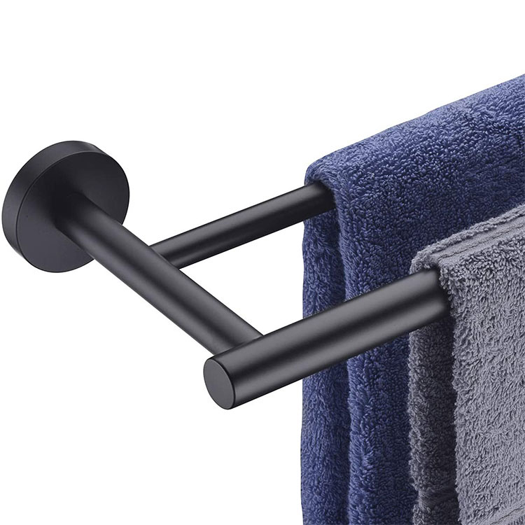 Itim na Towel Bar