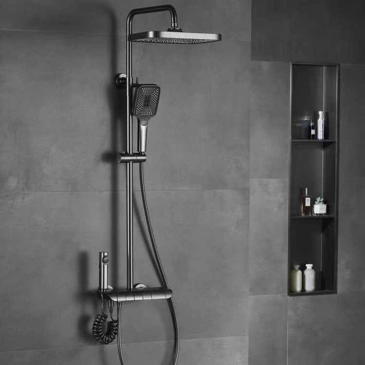 Gun Gray Conceal Shower Set