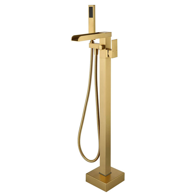 Mga Gold Freestanding Bathtub Faucet