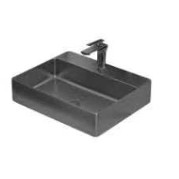 Gun grey stainless steel countertop basin