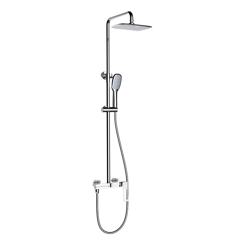 Bagong Chrome Bathtub Mixer na Hot at Cold Water Big Shower System