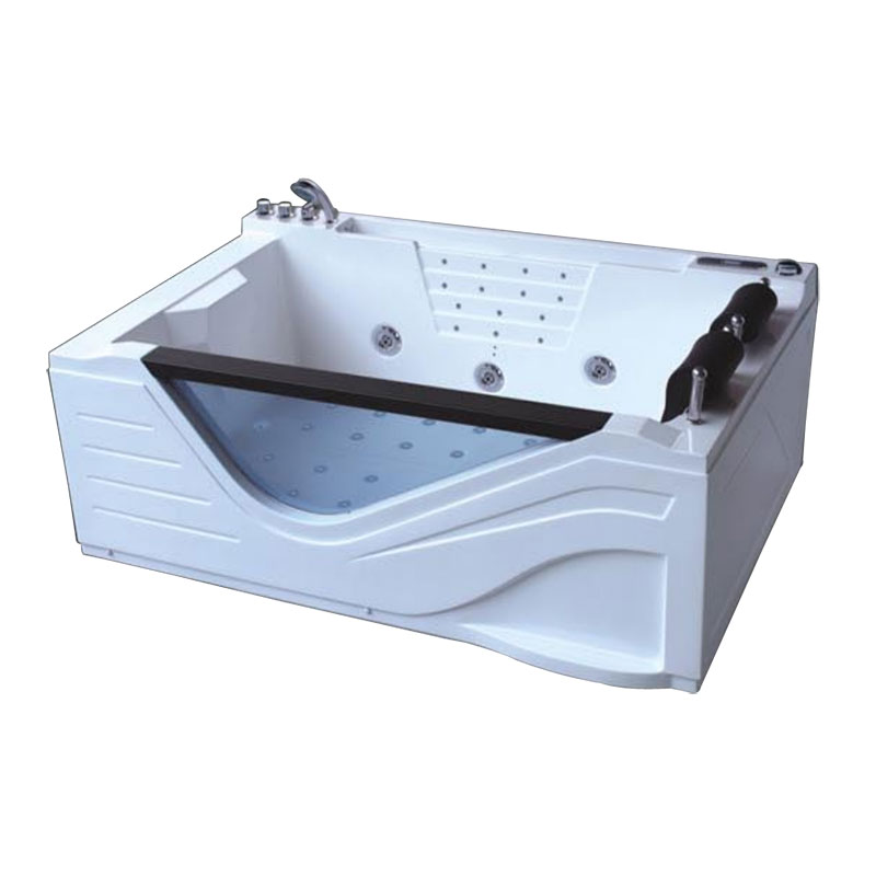 Parihabang Whirlpool Bathtub para sa Dalawang Tao