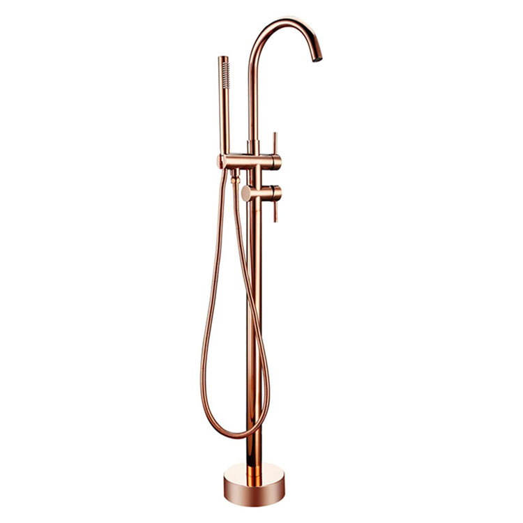 Rose Gold Freestanding Bathtub Faucets