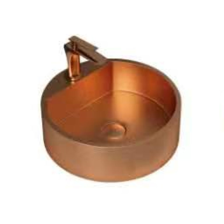 Rosas na ginto hindi kinakalawang na asero countertop basin